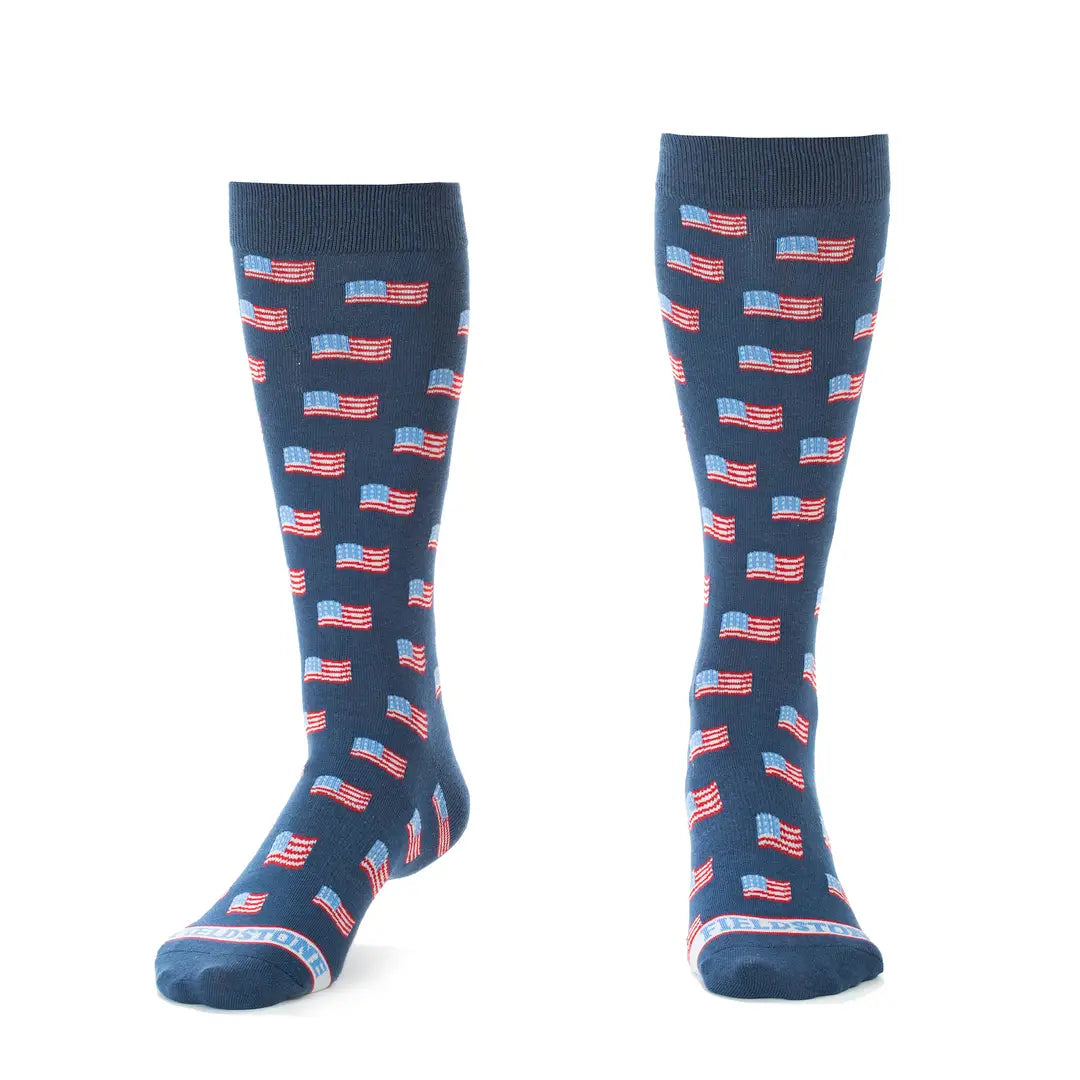 Fieldstone Americsn Flag Socks