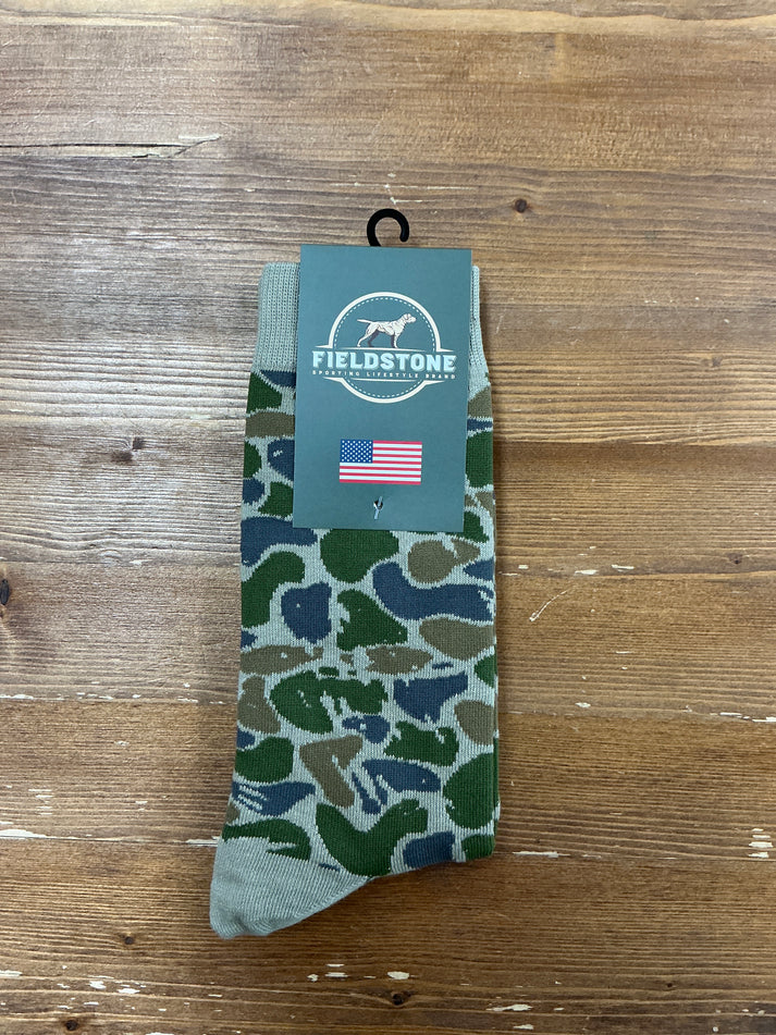 Fieldstone Backwoods Camo Socks