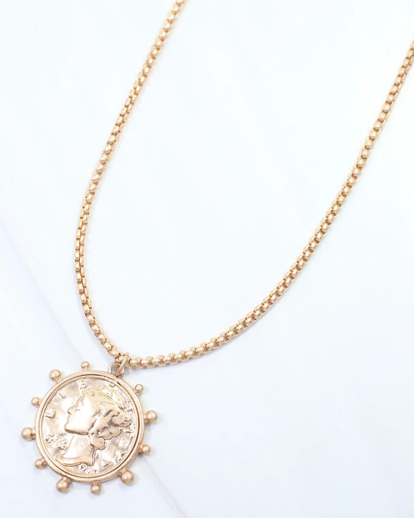 CH CELIA COIN NECKLACE