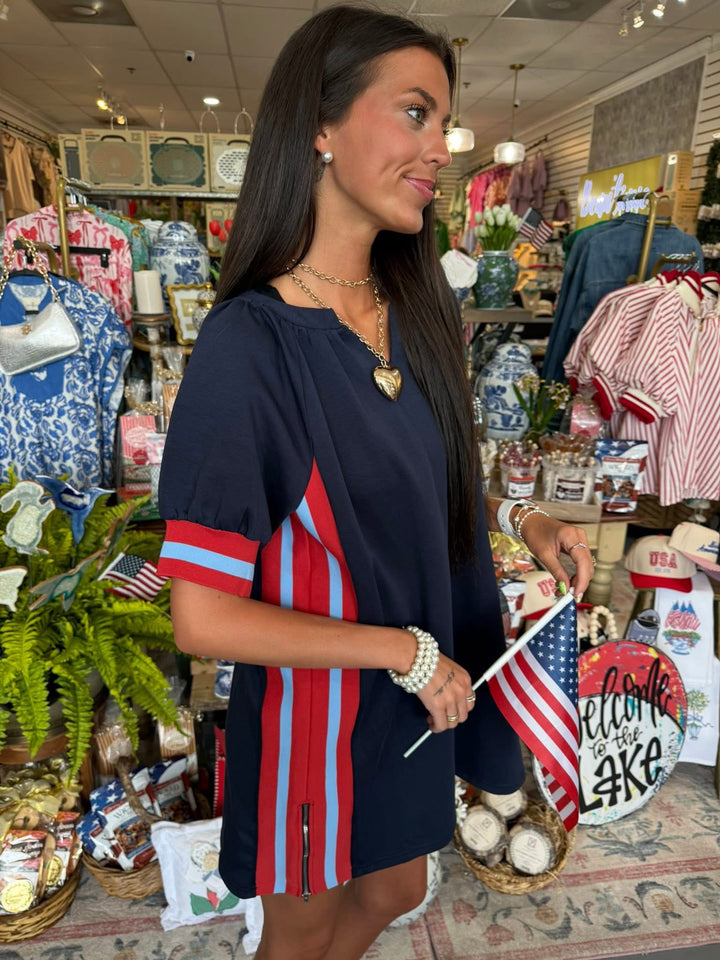 Umgee Navy USA Dress