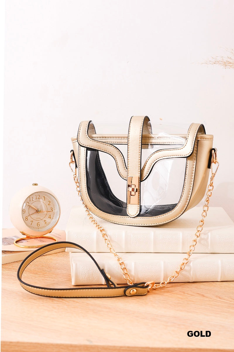 Gold Clear Purse
