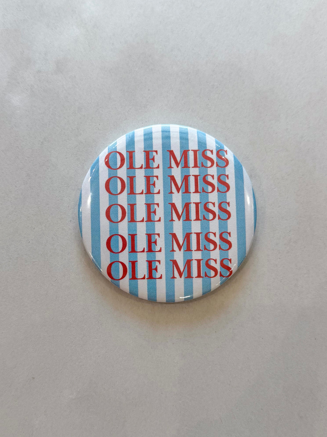 Ole Miss Stripe Gameday Button