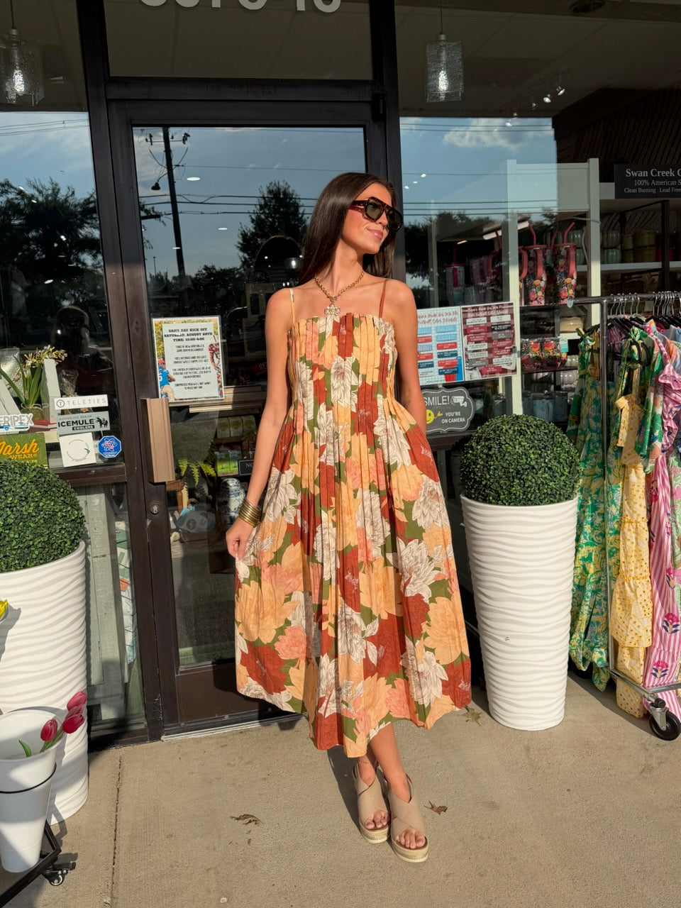 Entro Peachy Floral Dress