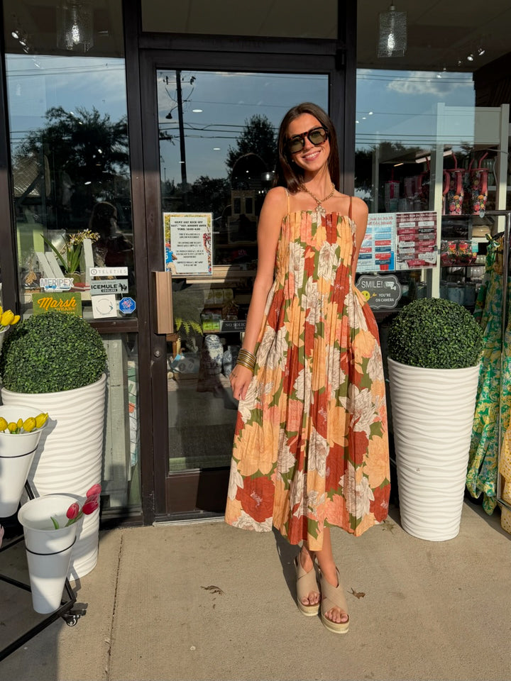 Entro Peachy Floral Dress