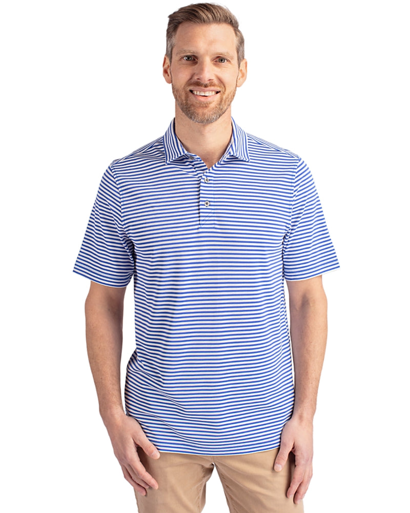 Cutter & Buck Virtue Eco True Blue Stripe Polo