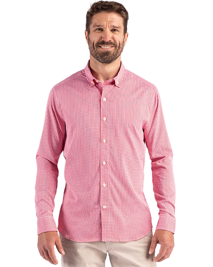 Clique By Cutter Red\White Button Down