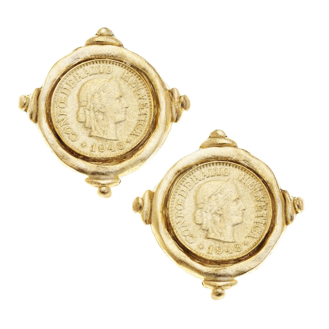 Susan Shaw Coin Studs