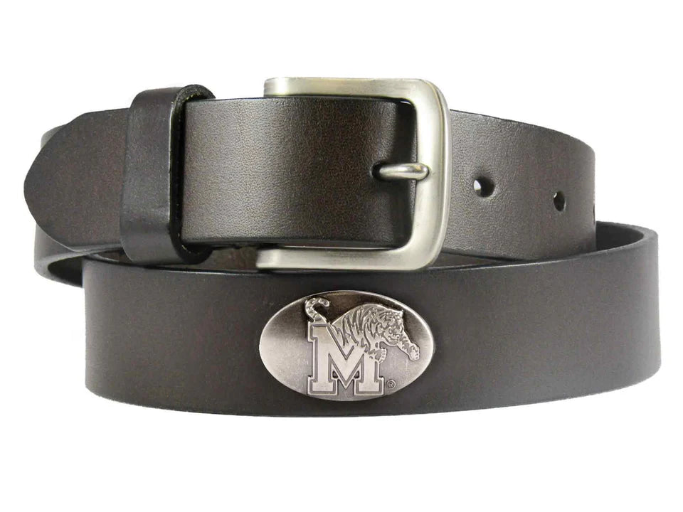 University of Memphis Leather Belt