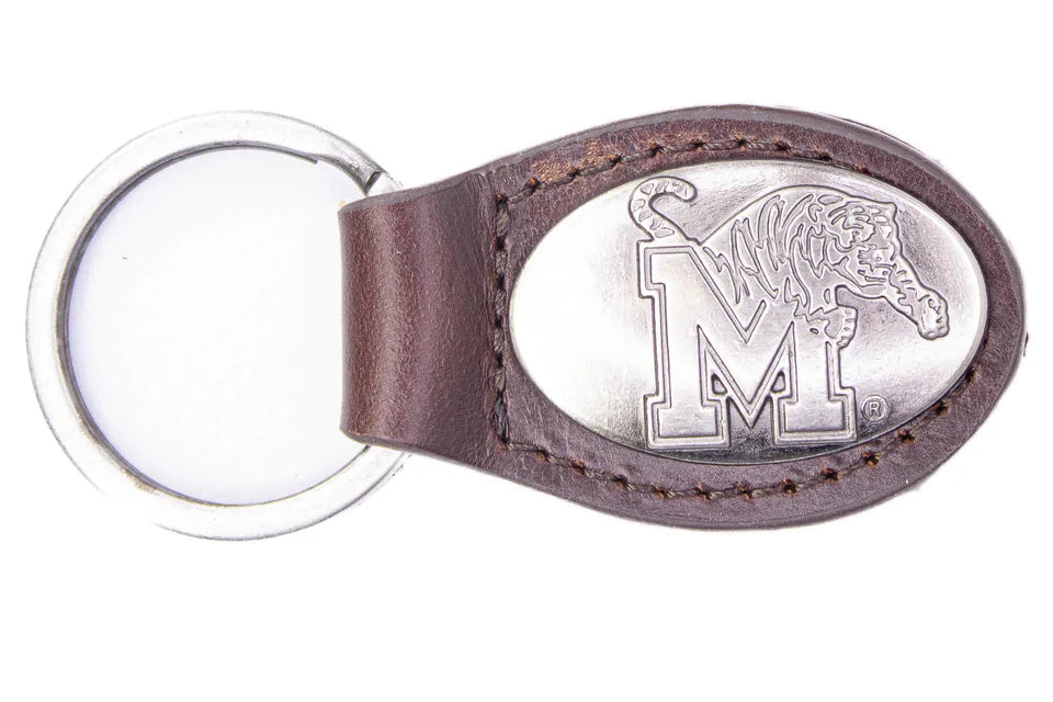 MEMPHIS CONCHO LEATHER KEYCHAIN