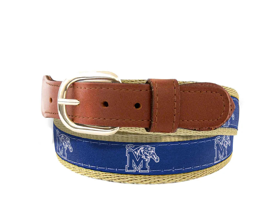 University of Memphis Ribbon Belt