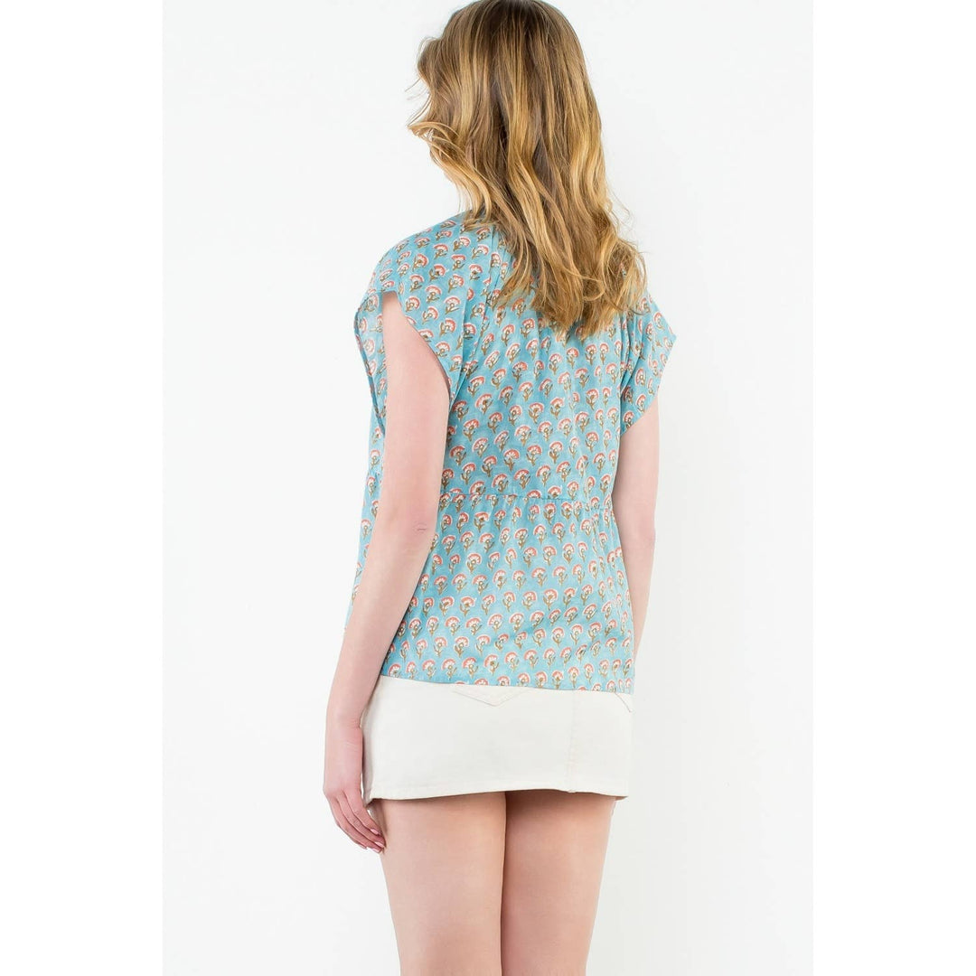 Short Sleeve Print Top