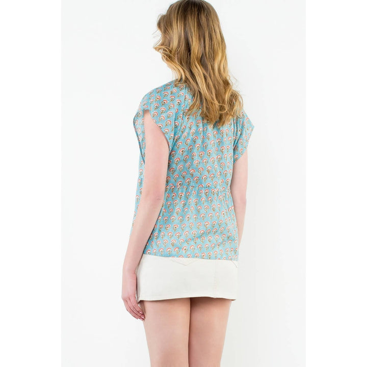 Short Sleeve Print Top