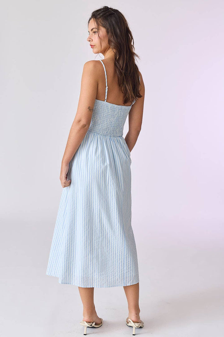 PD50265 - Candice Striped Midi Dress