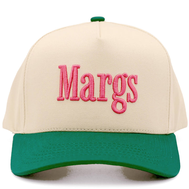 MARGS Lettering Two Tone Trucker Baseball Snap Back Cap