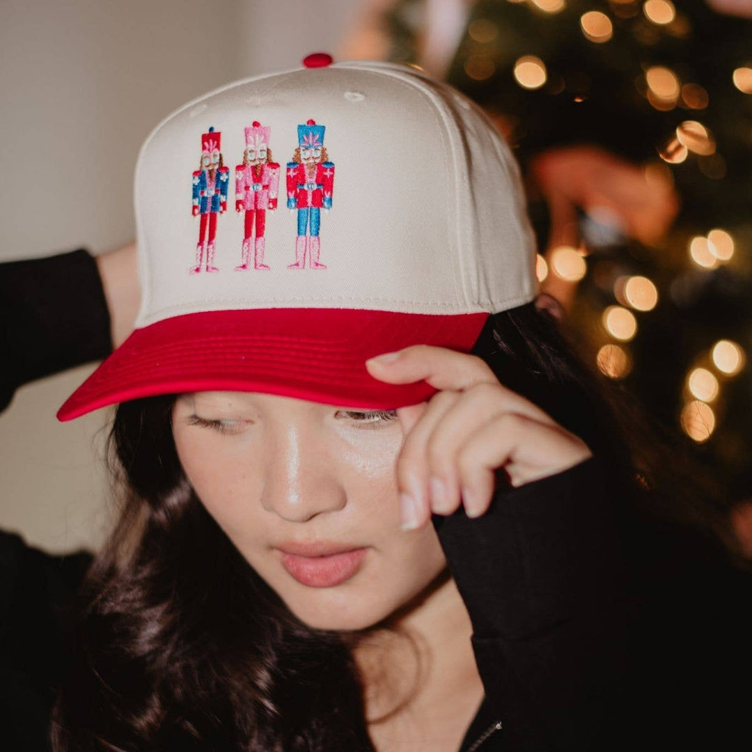 Nutcrackers Vintage Christmas Trucker Hats for Women