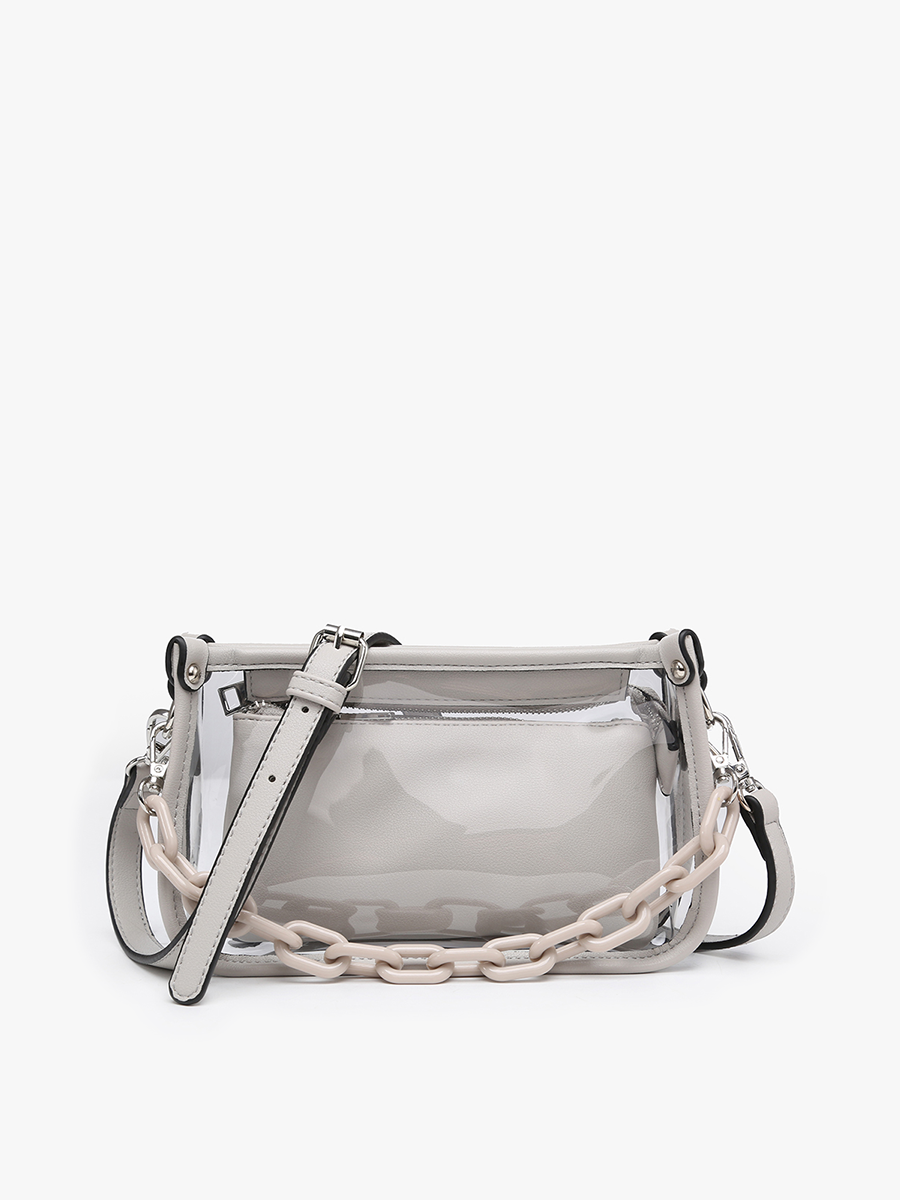 Jessica Clear Crossbody Bag – Chain Strap