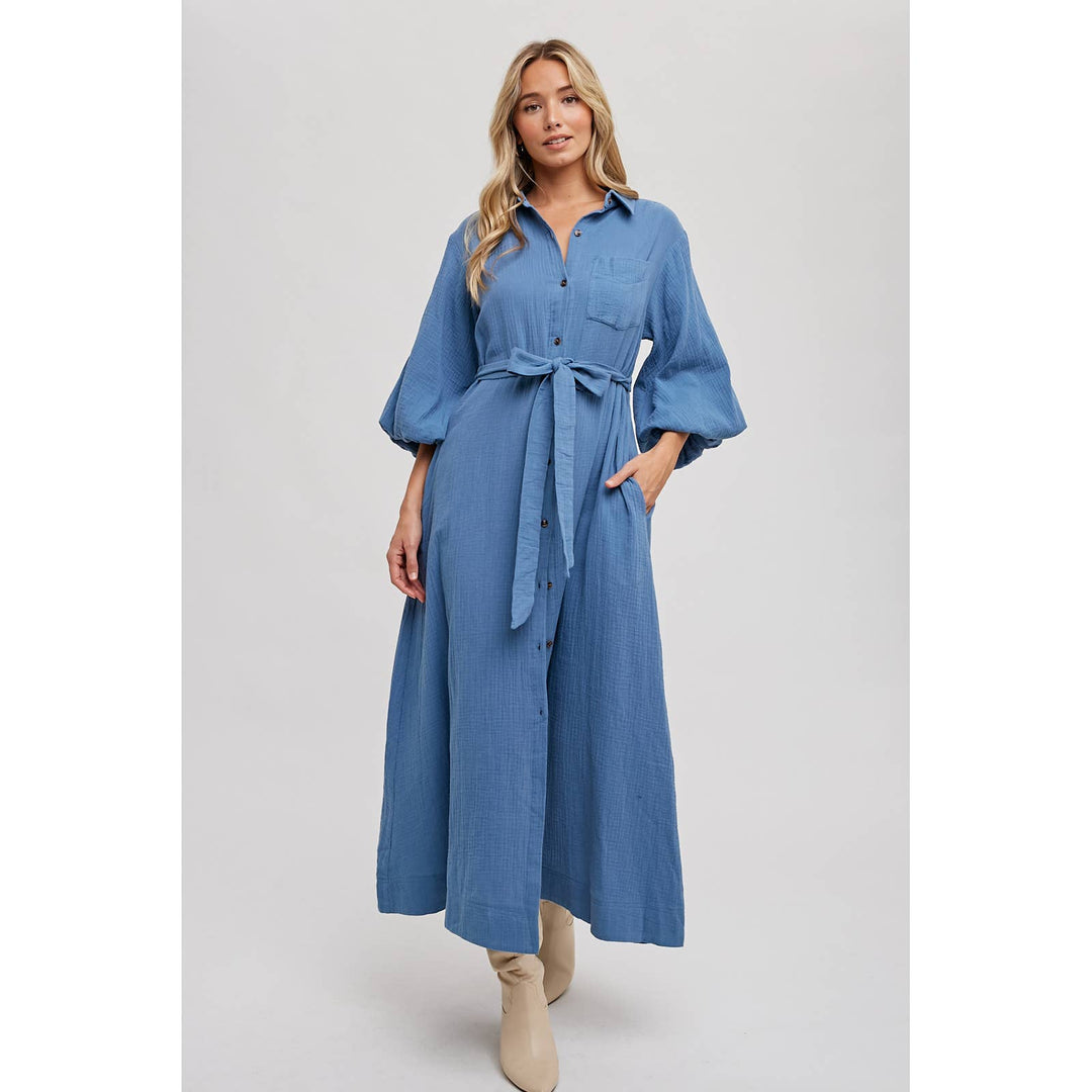 SLI4726 - MAXI SHIRT DRESS