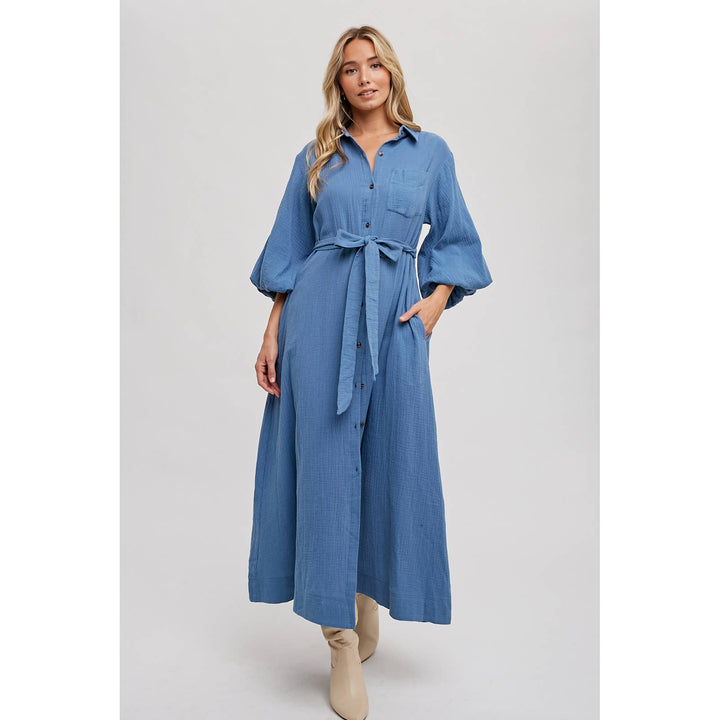 SLI4726 - MAXI SHIRT DRESS