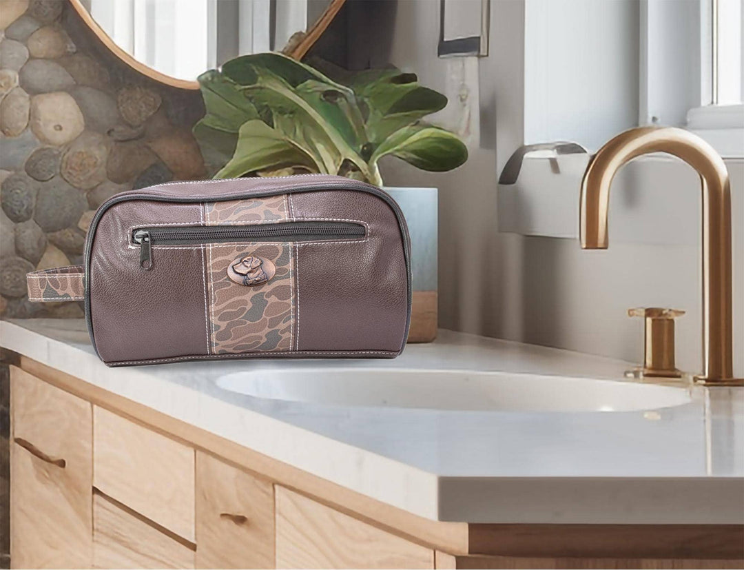 Lab Old School Camo Men's Toiletry Dopp Bag