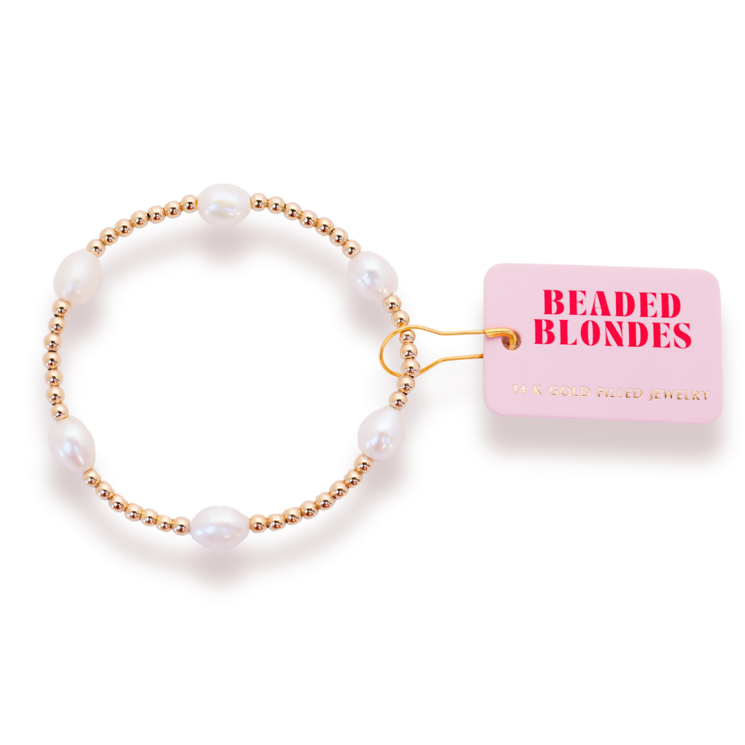 Pearl Poppi Bracelet in Gold