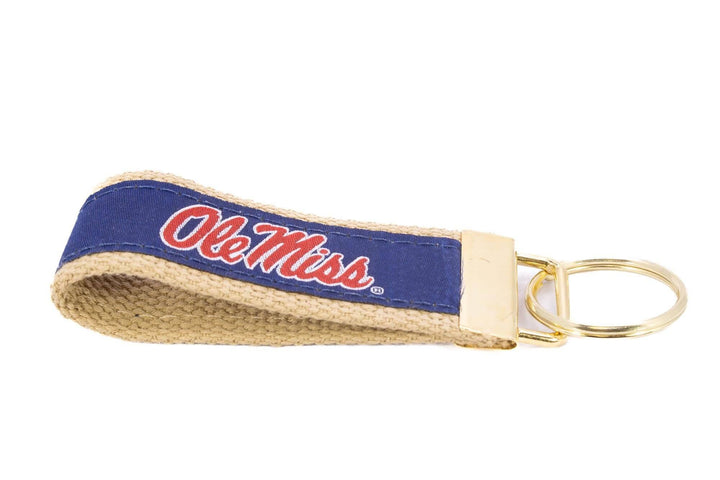 Ole Miss Rebels Collegiate Woven Ribbon Key Chain