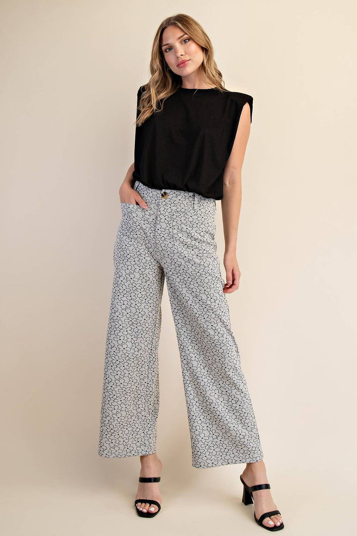 Colette Cropped Wide-Leg Pants