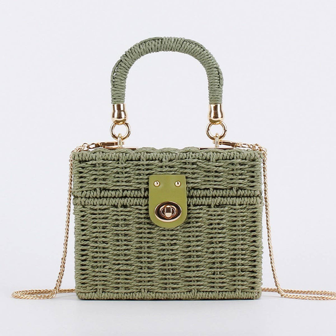 DUAL-PURPOSE LEISURE PAPER ROPE WOVEN BAG_CWAB4713