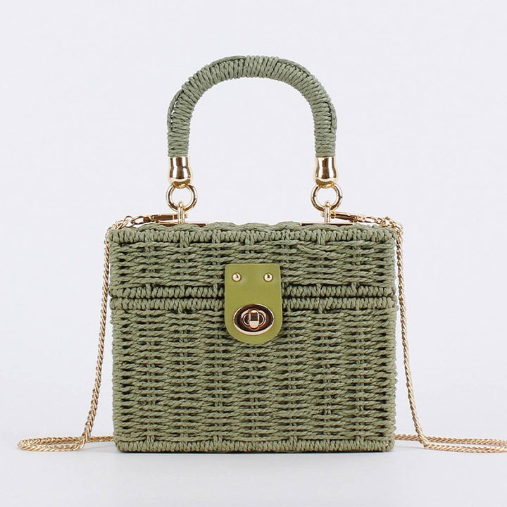 DUAL-PURPOSE LEISURE PAPER ROPE WOVEN BAG_CWAB4713