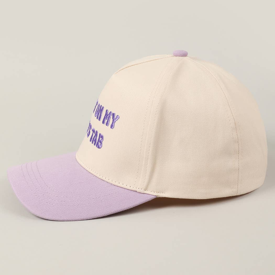 Put It On My Dad's Tab Embroidery Two-Tone Hat