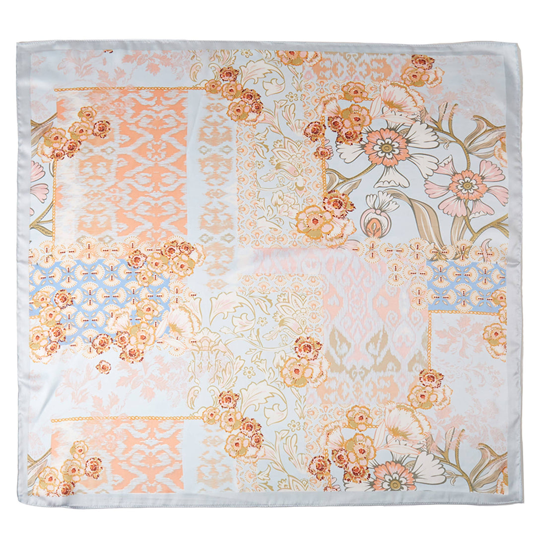 Abstract Floral Print Bandana Summer Scarf