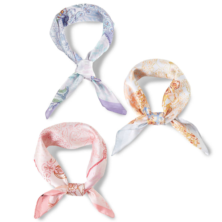 Abstract Floral Print Bandana Summer Scarf