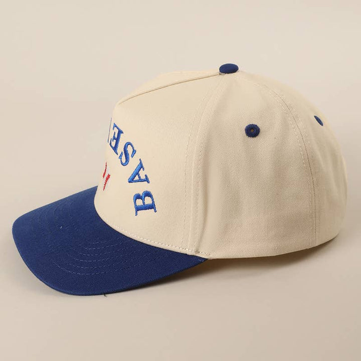 BASEBALL Upside Down Lettering Embroidery Cap