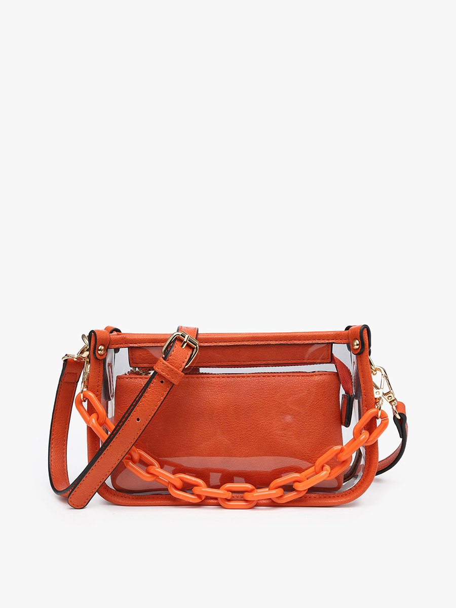Jessica Clear Crossbody Bag – Chain Strap