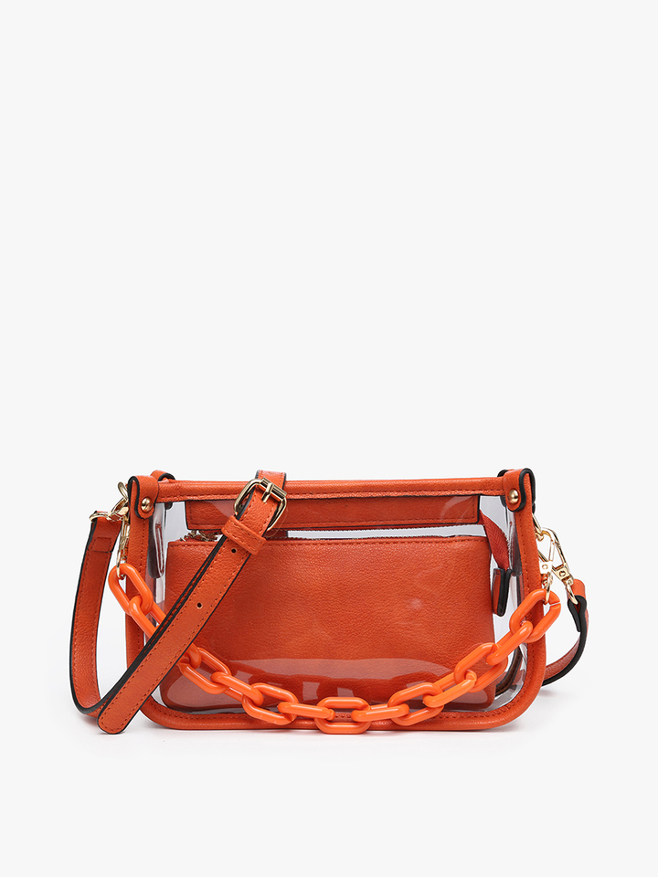 Jessica Clear Crossbody Bag – Chain Strap