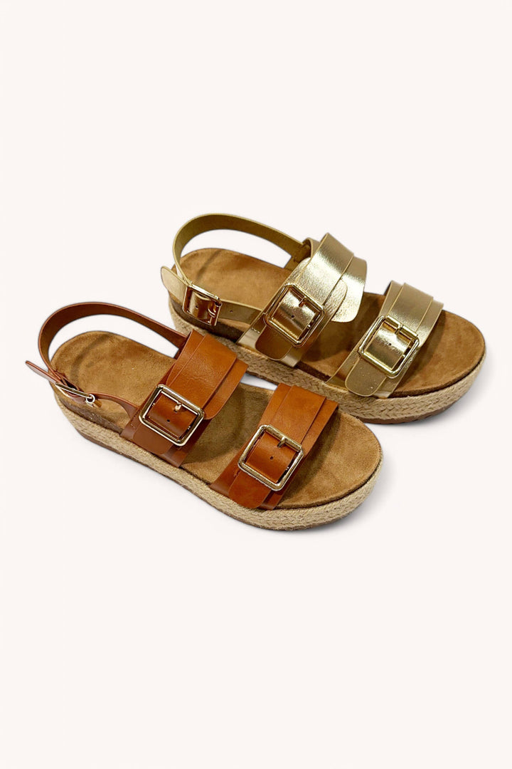 BRAKE-07 DOUBLE BUCKLE STRAP ESPADRILLES PLATFORM