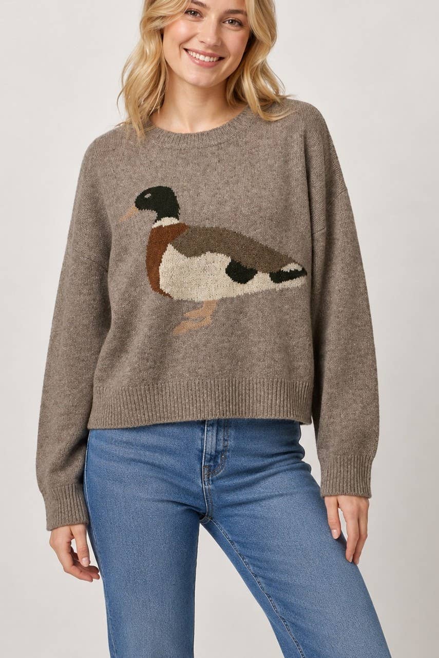 Mallard Duck Knit Sweater