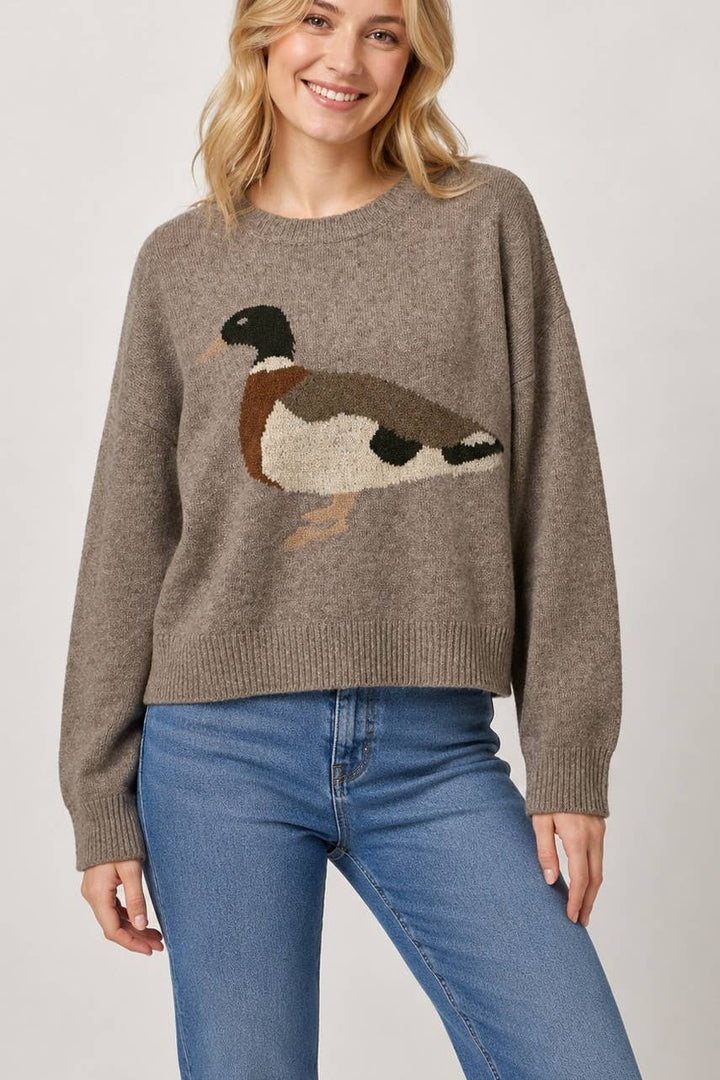 Mallard Duck Knit Sweater