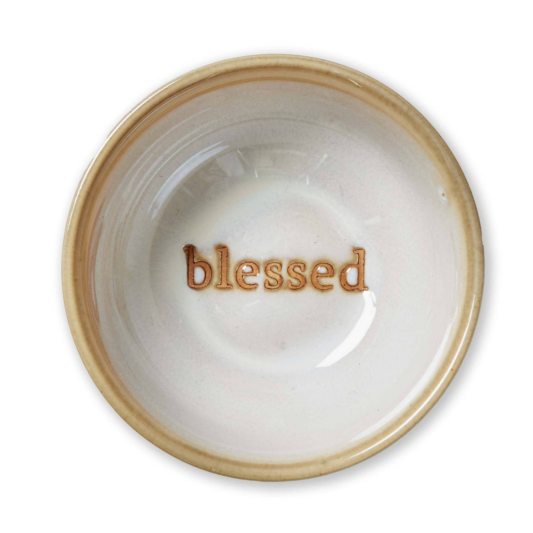 Blessed Ring Dish Multi Stoneware Christmas