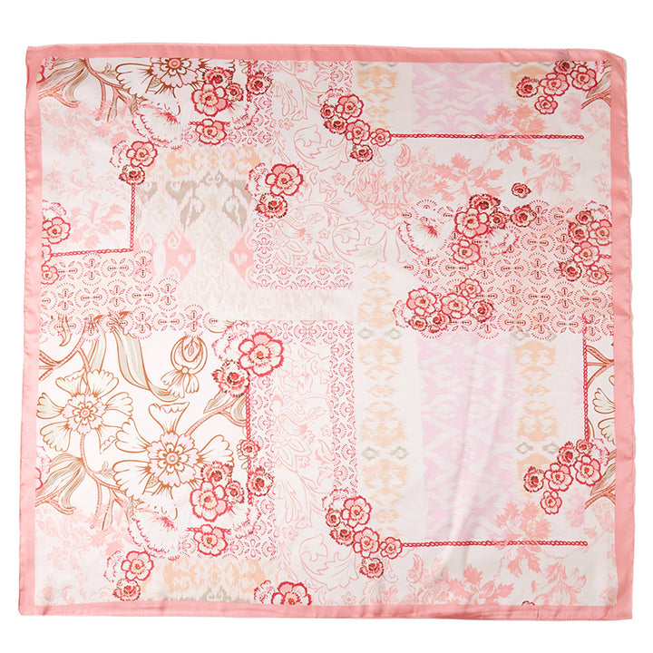 Abstract Floral Print Bandana Summer Scarf