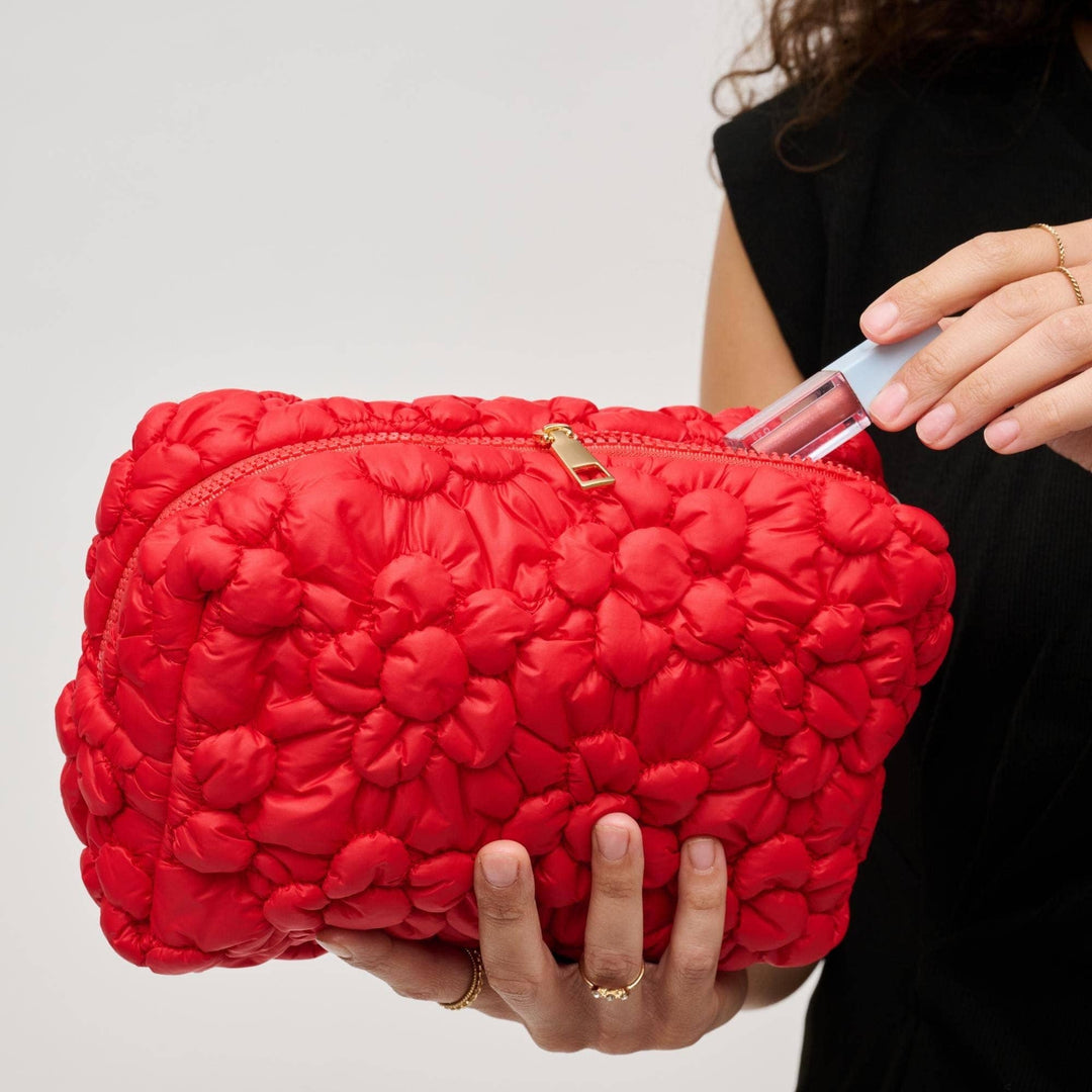 61028F Flora Pop Nylon Cosmetic Pouch