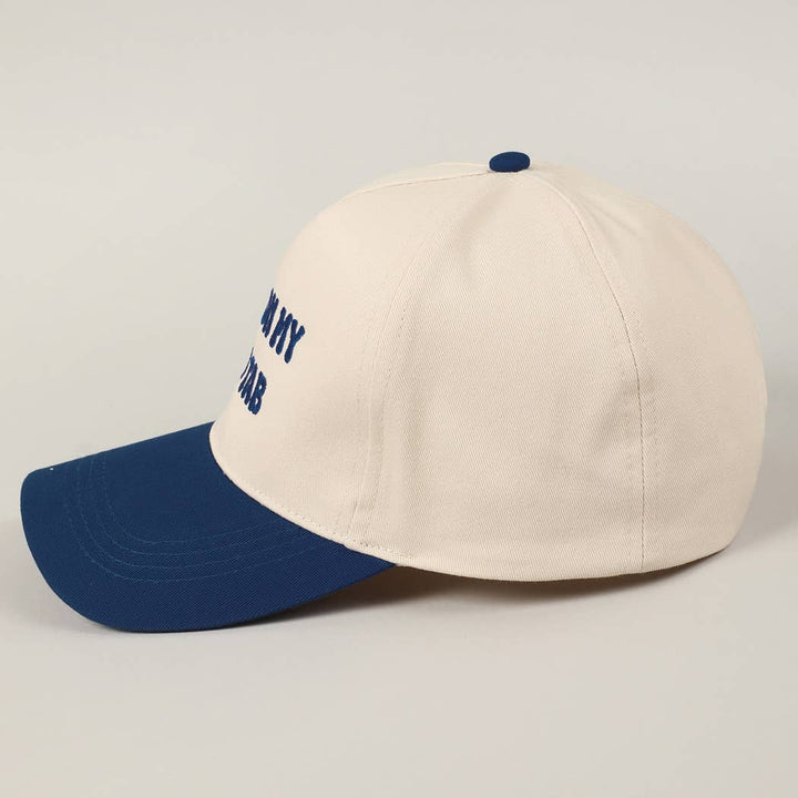 Put It On My Dad's Tab Embroidery Two-Tone Hat