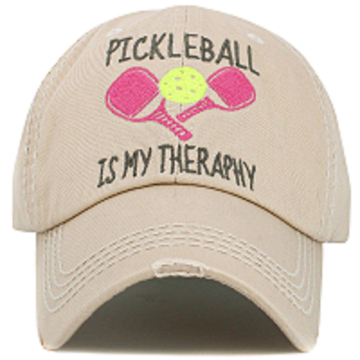 KBV1551 Pickleball Therapy Washed Vintage Cap