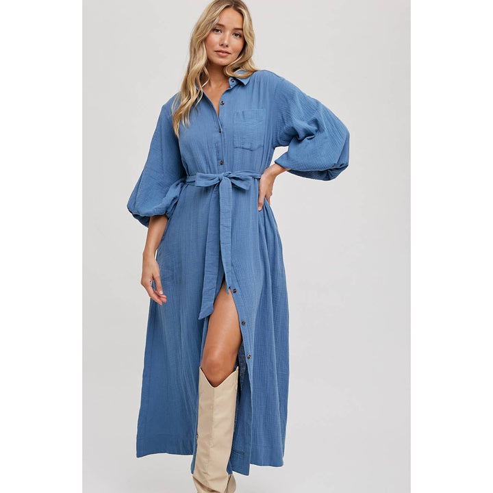 SLI4726 - MAXI SHIRT DRESS