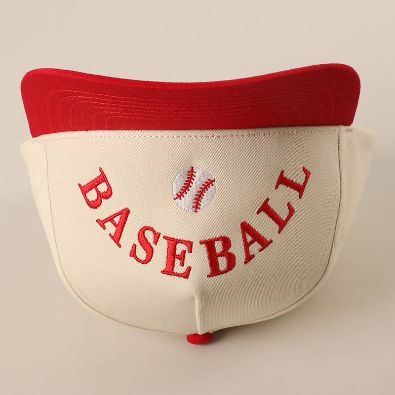 BASEBALL Upside Down Lettering Embroidery Cap