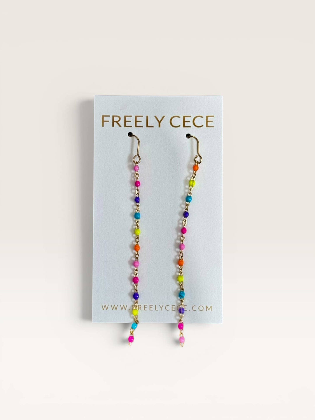 Multicolor Chain Duster Earrings