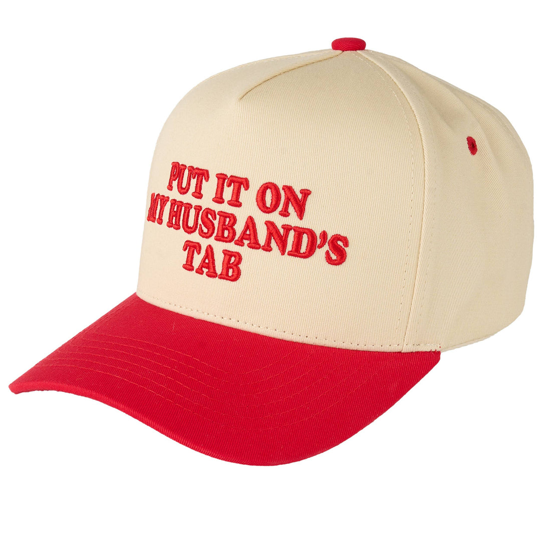 C.C PUT IT ON MY HUSBAND'S TAB Letter Trucker Hat