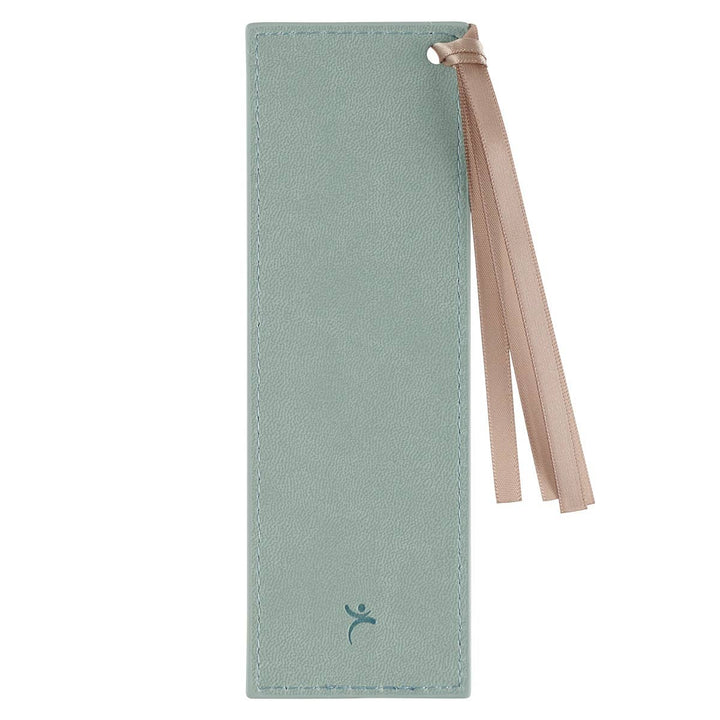 Bookmark Faux Leather Teal Walk by Faith 2 Cor. 5:6-7