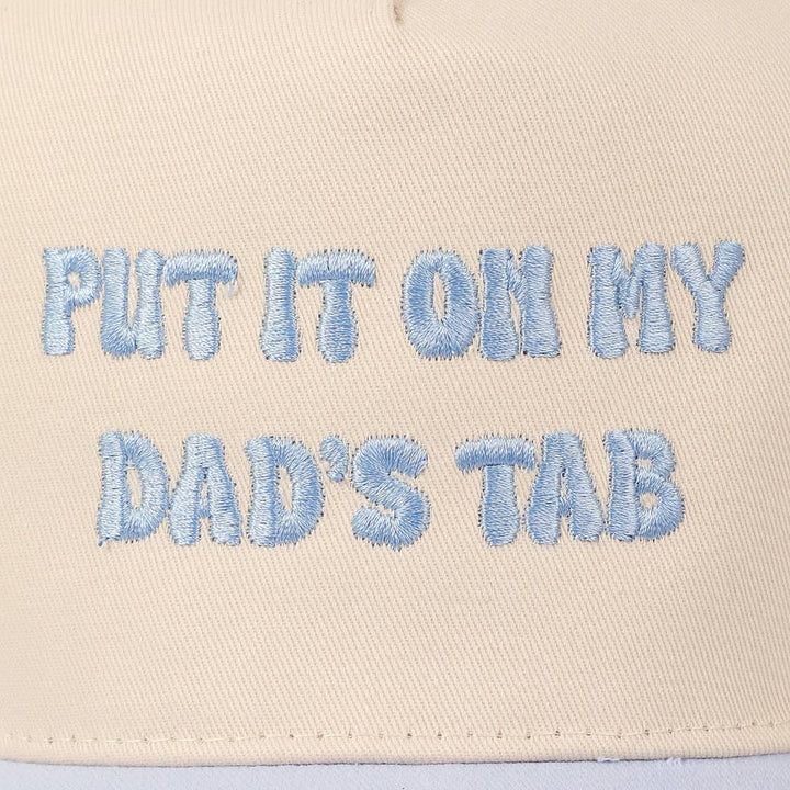 Put It On My Dad's Tab Embroidery Two-Tone Hat