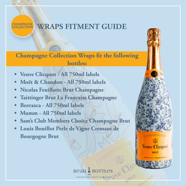 Beau Bottles Black and White Dots – Champagne Collection