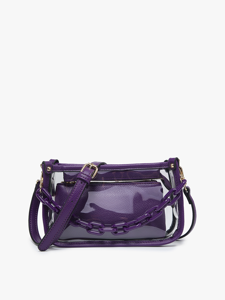 Jessica Clear Crossbody Bag – Chain Strap